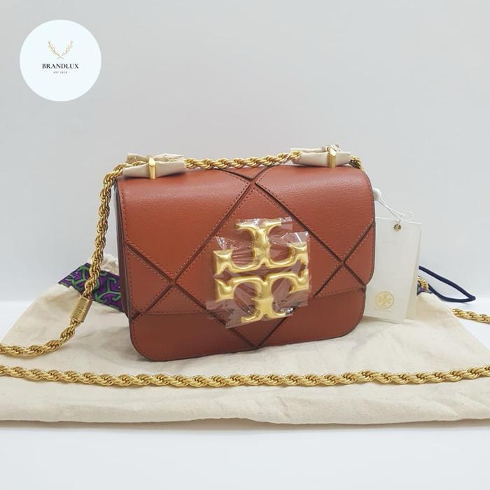 TORY BURCH ELEANOR DIAMOND QUILT FULL LEATHER ROASTED