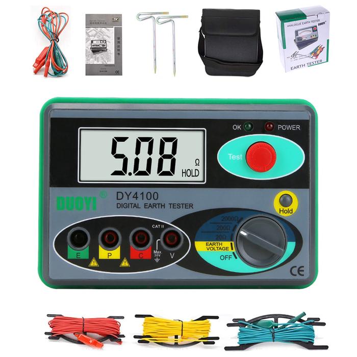 Megger Meter Resistance Tester Real Digital Megohmmeter Earth