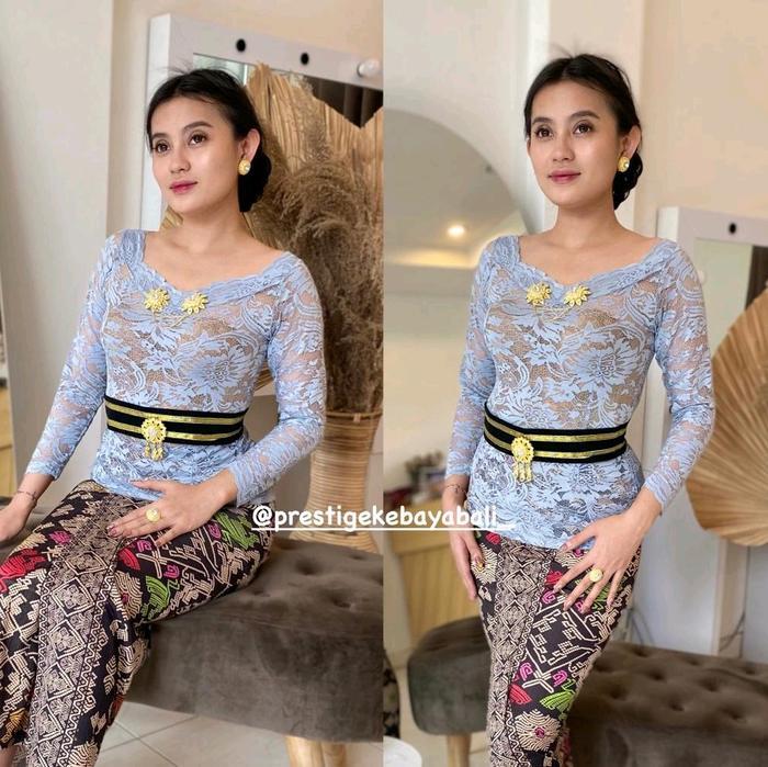 Kebaya Sofia Sabrina Modern Wanita Atasan Dress Kondangan Dewasa Baju Panjang Remaja Motif Bali
