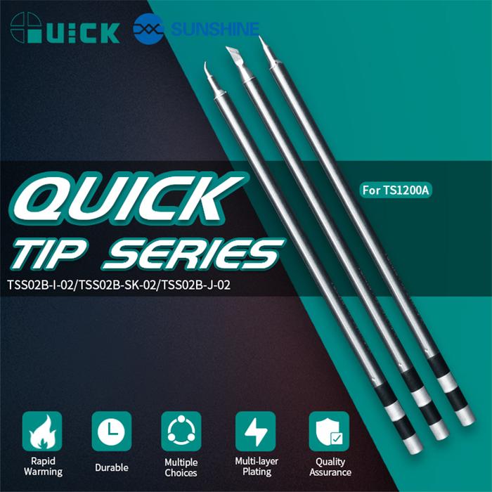 Alat Pena Las Ujung Besi Solder Bebas Timah TS1200A Cepat Asli