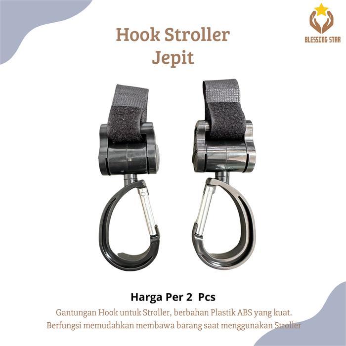 Hook Stroller Jepit Gantungan Stroler Dorongan Bayi