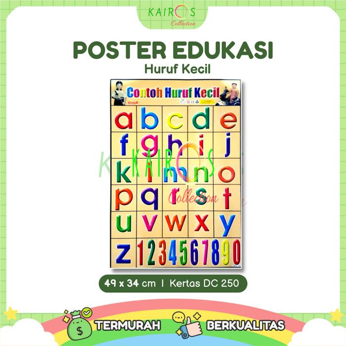 Poster Anak Edukasi - Abjad Huruf Kecil
