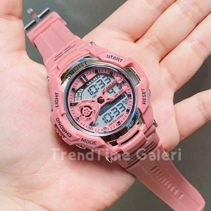 AuxLAND Jam Tangan Digital Pria Wanita Couple Unisex Trendy Modern Tali Rubber