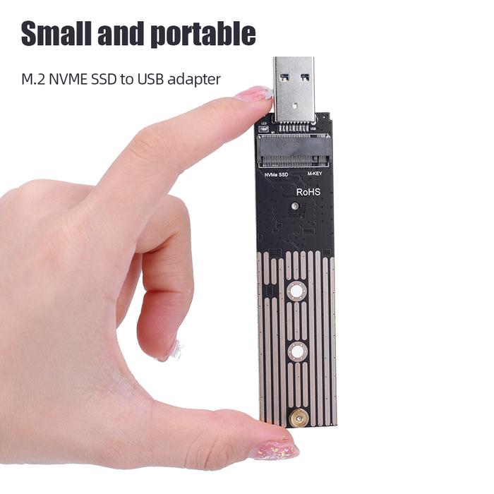 USB 3.1 Gen 2 To M.2 NVME SSD Adapter Converter 10Gbps NVME M2 to USB 3.1 Riser Card Board For Samsu
