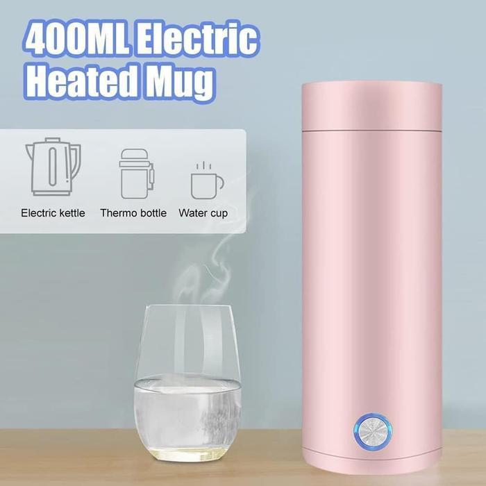 Tumbler Teko Listrik / Termos Portable / Smart Pot Kettle 400Ml 300W Tbk