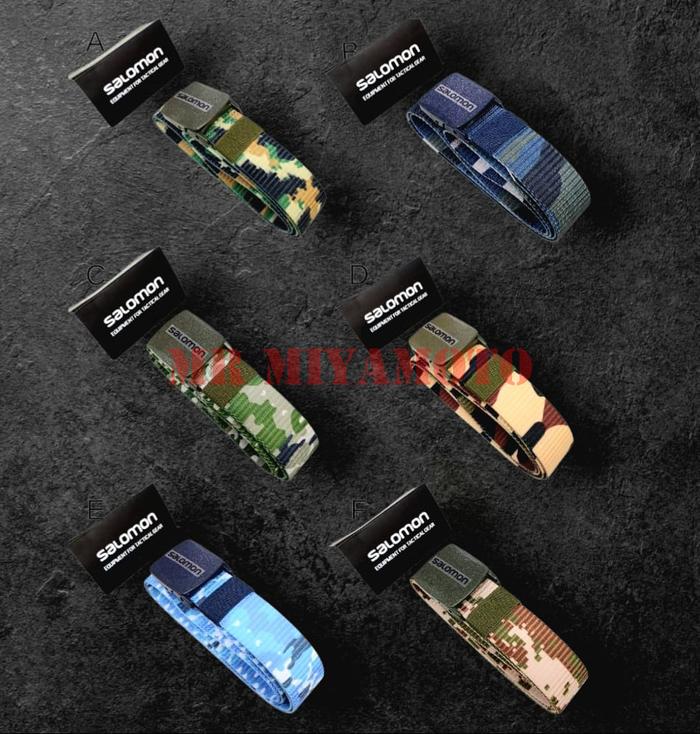 Gesper Sabuk Ikat Pinggang Belt Tactical LORENG CAMO Camouflage SOLOMON