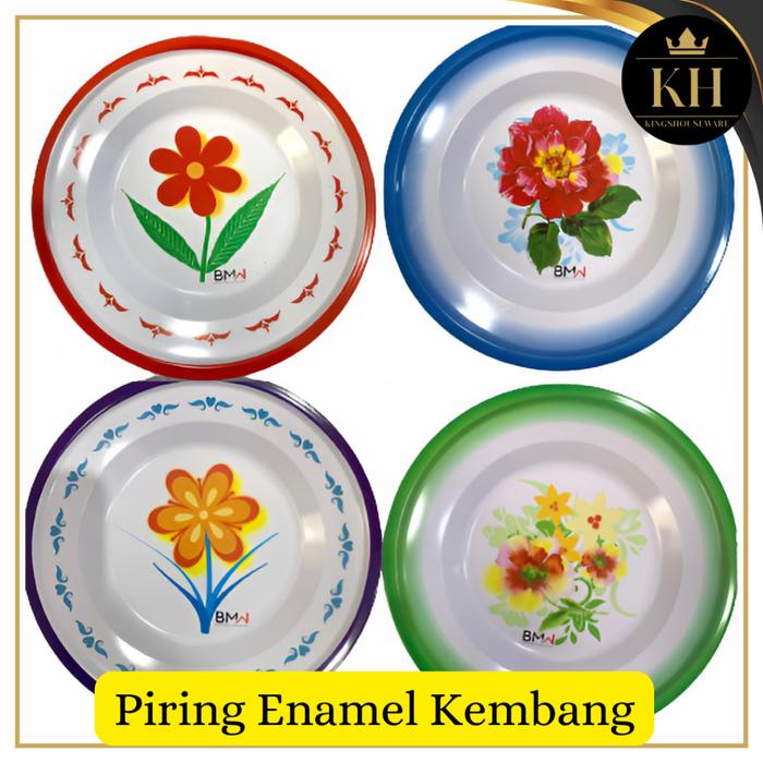 PIRING MAKAN SENG / PIRING ENAMEL / PIRING JADOEL 22 CM