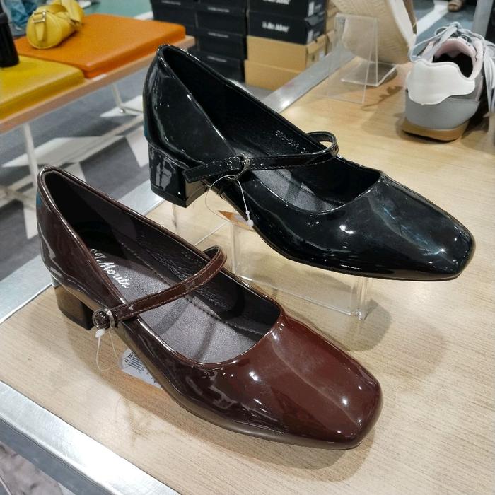 ST MORITZ sepatu wanita fantofel hak 5cm mewah