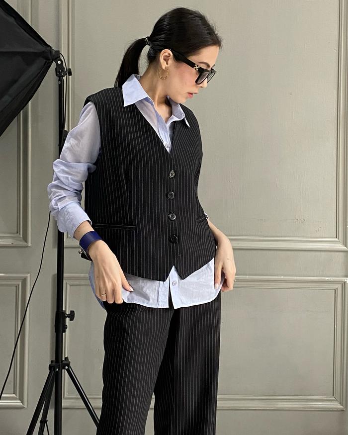 Vest Stripe - Woman At Work