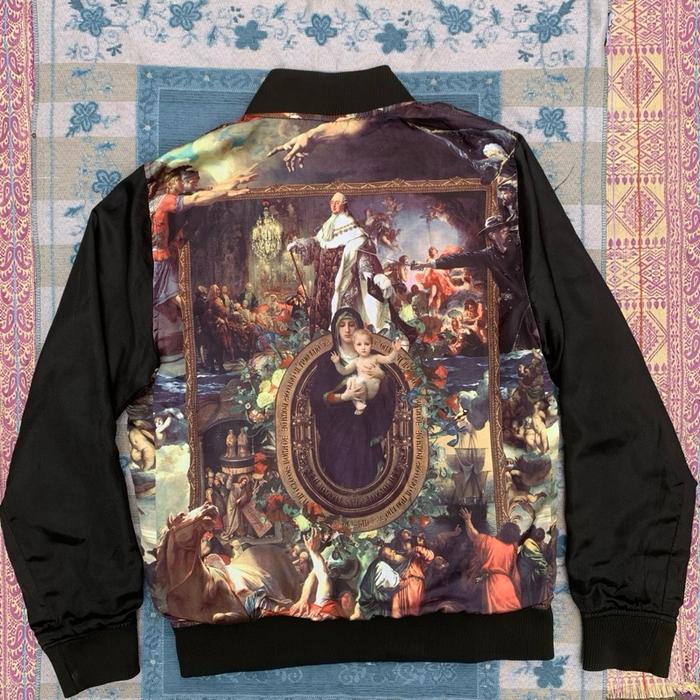 JESUS BORN SLICK JACKET REVESIBLE BY CHRIMINAL DAMAGE LONDON