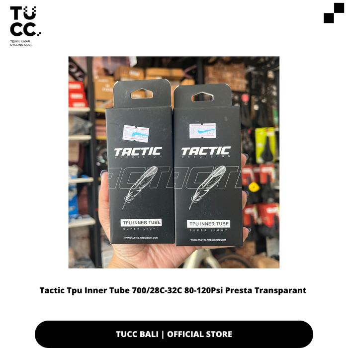 TACTIC - Tactic Tpu Inner Tube 700/28C-32C 80-120Psi Presta Transparant