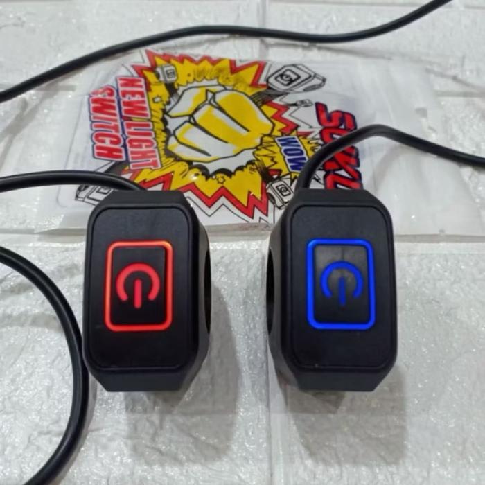 saklar on off LED lampu saklar on off saklar stang on off waterproof universal beat crf KLX Vixion d