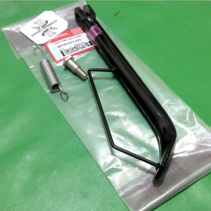Standar Samping Plus Per Baut Beat Karbu Vario 110 Scoopy Karbu Beat Fi Kode KVY Panjang 28 Cm