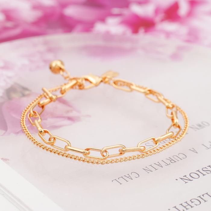 Hyl Jewelry 375B Couple Gelang Stainless Wanita Bangle Bracelet Terbaru Anti Karat Dan Keroncong Lil