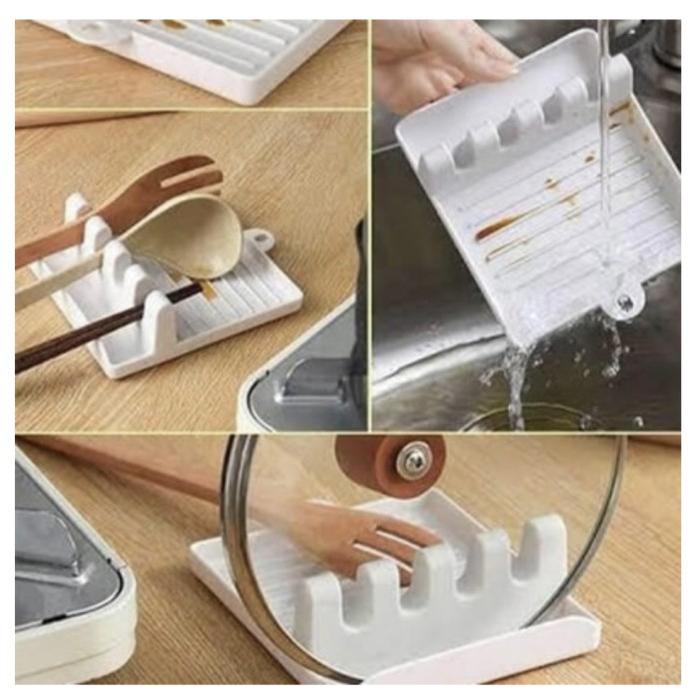 Tatakan Sendok Spatula Rak Sepatula Sutil Tempat tutup panci sendok