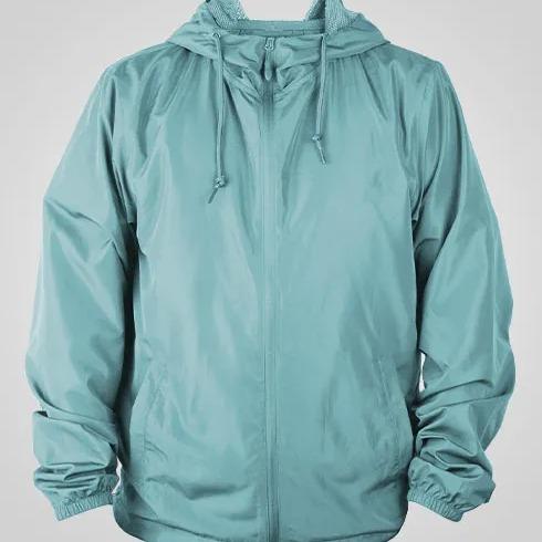 Jaket Gunung Parasut Polos Premium Zip Import New States Apparel Windbreaker Nyaman Zipper Lembut Bu