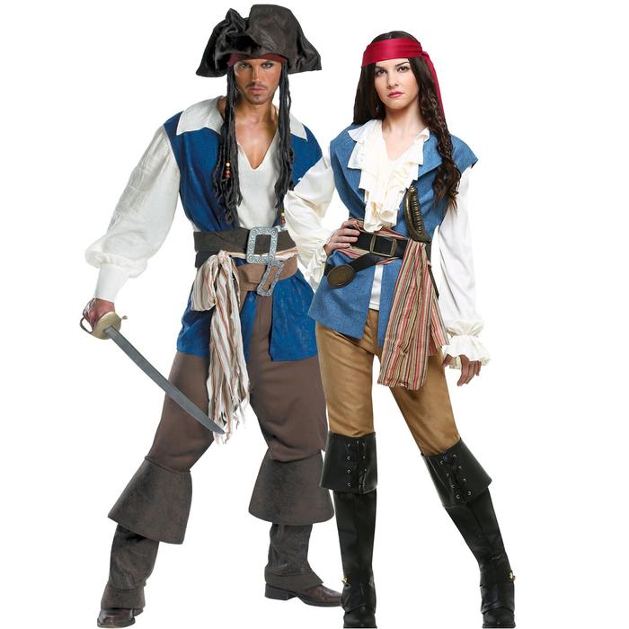 Kostum Cosplay Halloween Dewasa Pirates Of The Caribbean Pakaian Game