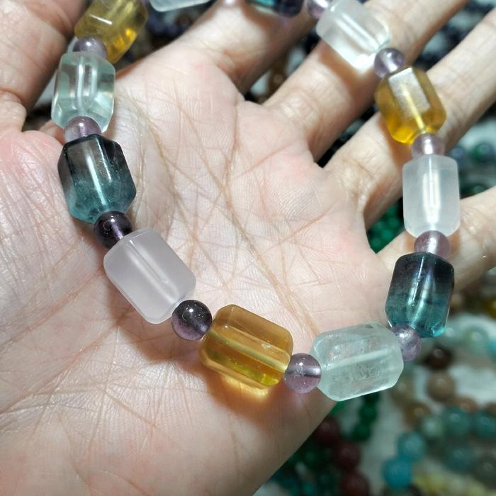 Gelang Batu Alam Fluorite