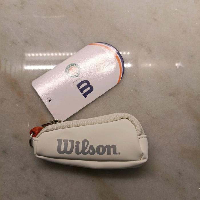 wilson roland garros gantungan kunci tas mini beige krem roland garros miniature gantungan aksesoris