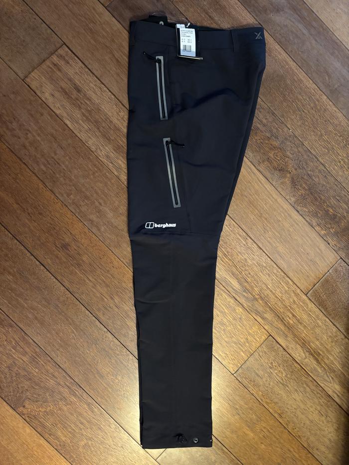 Berghaus Extrem Mountain Guide Medium Weight Men Technical Pants Small Black Mountaineering Pants.