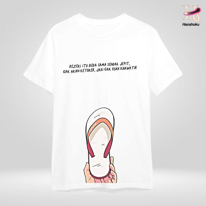 Kaos Distro Premium - Baju Kaos Distro Pria - T shirt Beda Rezeki BA205