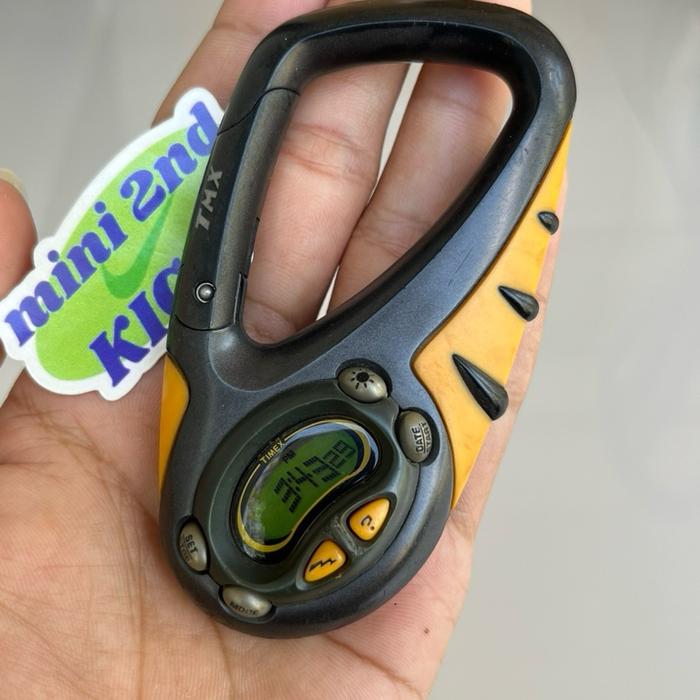 Vintage TMX TIMEX CARABINER GRIP CLIP TOMB RAIDER watch, jam timex vintage, timex vtg, not nike tria