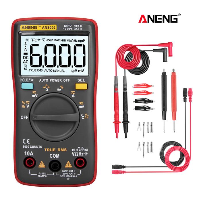 ANENG AN8002 Digital Multimeter 6000 Counts Multimetro Multitester