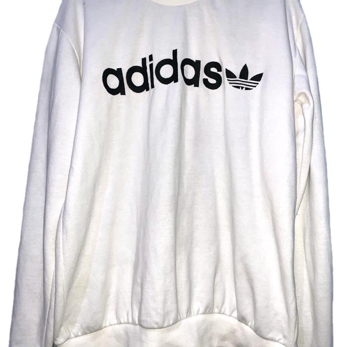 Crewneck adidas bungah putih original