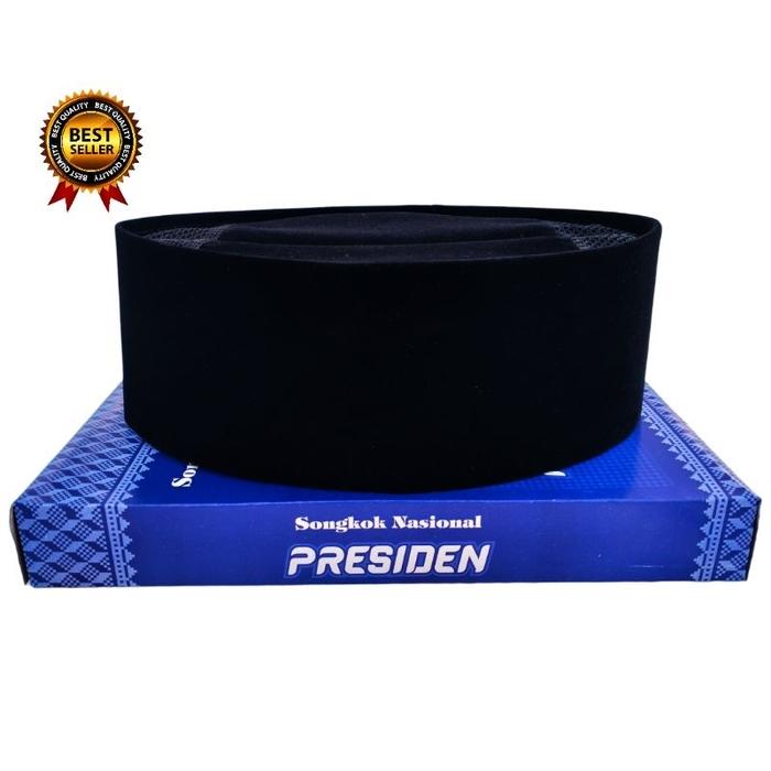 Peci songkok presiden nasional/peci kopeah songkok/songkok/peci hitam/peci songkok hitam