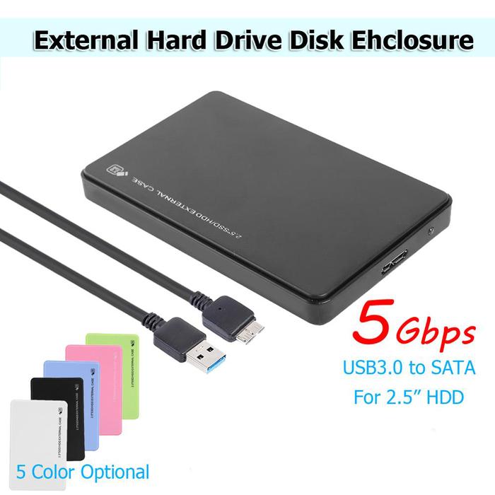 2.5 inch HDD Case External Hard Drive Case 5Gbps SD Disk Case HDD
