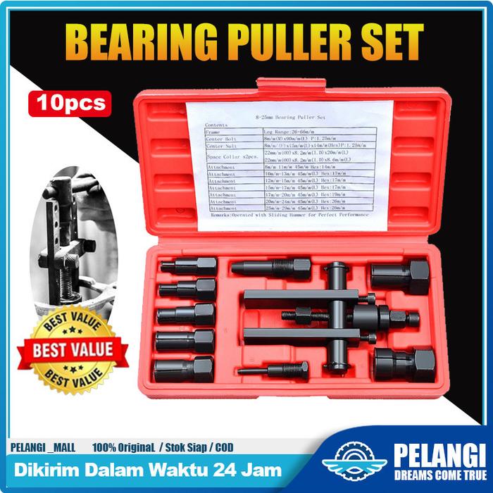 ORIGINAL Tool Master Bearing Puller Set 10pcs Treker Pencabut Bearing Set Treker Cabut Bearing Dalam