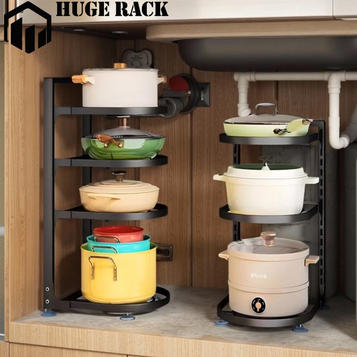 Rak Panci Bawah Kolong Dapur Rak Panci Susun Rak Kolong Dapur Rak Pot Kabinet Atas Wastafel Dapur Di
