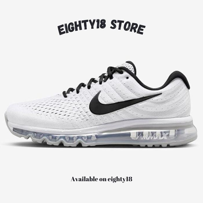 Nike Air Max 2017 White Black Resmi 849559 100