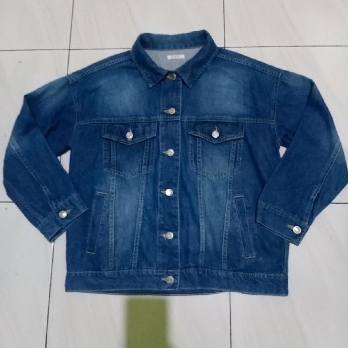 Jaket jeans Unisex Original COLZA Blue Denim