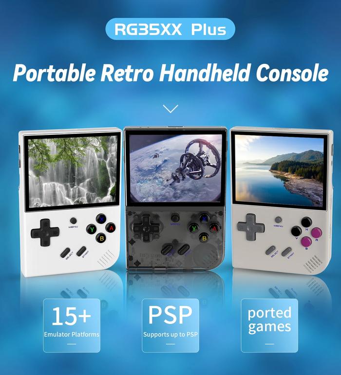 ANBERNIC RG35XX Plus Retro Handheld Game Console PSP Gaming Portable