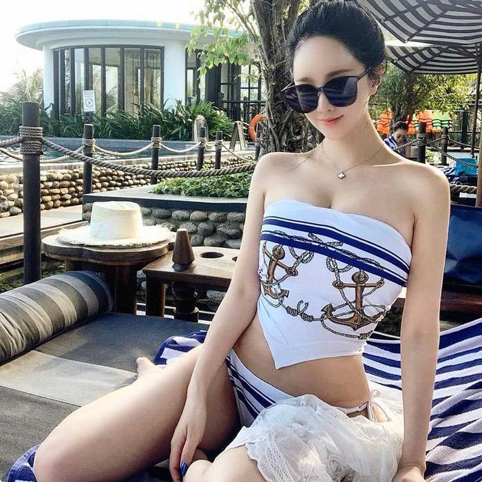 white sailor scarf cd bikini - BIKINIBANDIT
