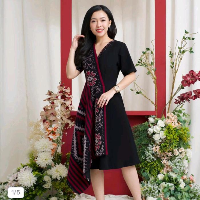 Batik Kultur Dea Valencia sz L uk LD 100cm warna hitam (preloved)