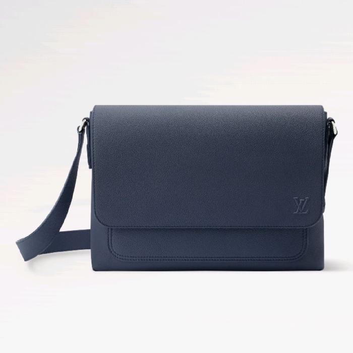 TAS SELEMPANG MESSENGER BAG BRANDED PRIA L'1106 SPEED BLUE LEATHER AEROGRAM MIROR VIP
