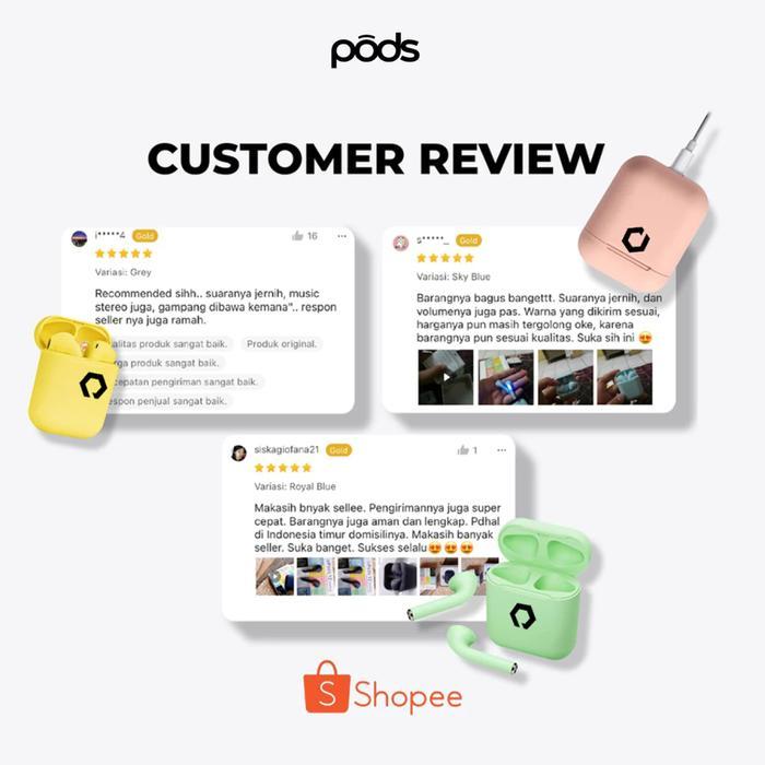 ThePods Lite 2024 Headset Bluetooth - Inpods 12 Macaroon True Wireles