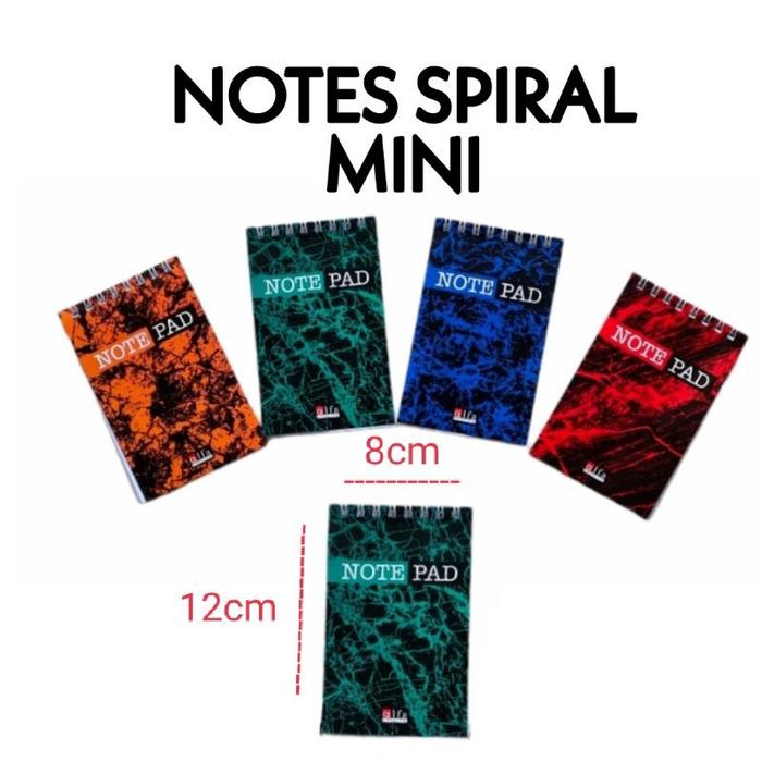 Block Note / Blok Note / Notes Spiral Mini Alfa 404