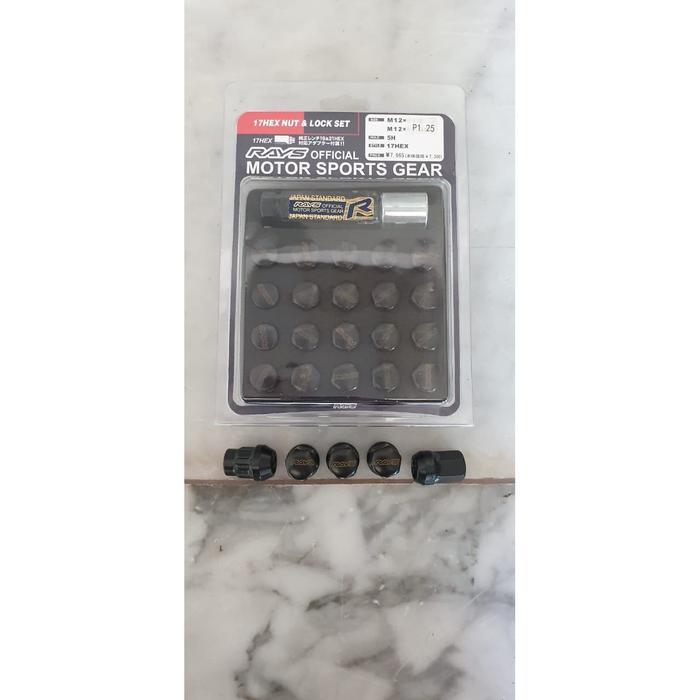 NUTS RAYS 17 HEX LUG NUTS AND LOCK SET HF