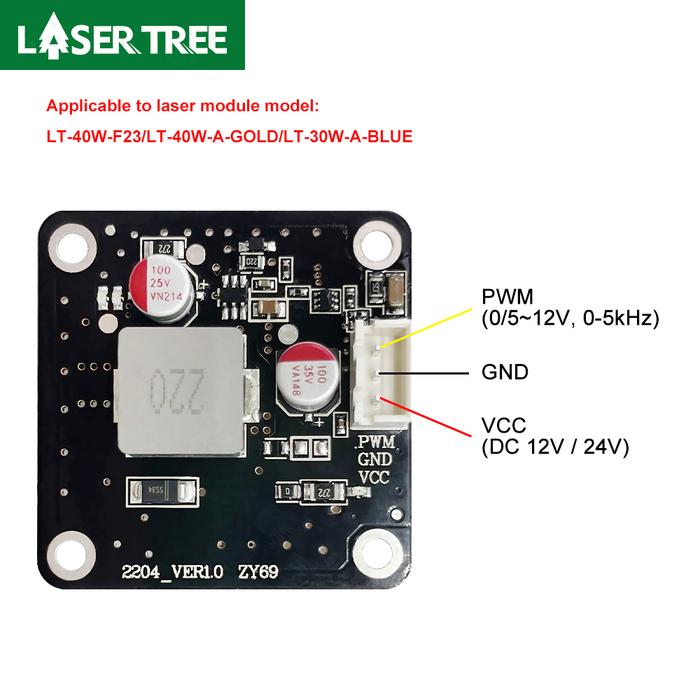LASER TREE 20W 40W 80W Laser Driver for Laser Engraving Cutting Head
