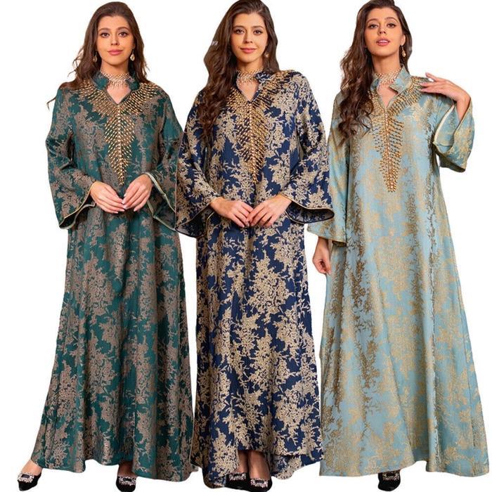 PREMIUM (READY) terjamin AYZA - Jalabiya Abaya Morroco Bordir Payet Mewah Bisa Outer Dapet Tali Ping