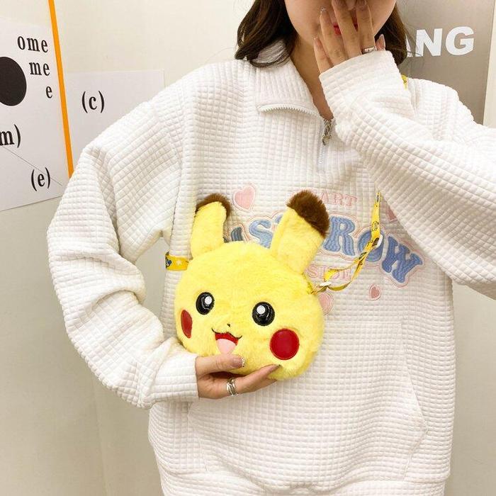 LJY69 Tas Boneka Lucu Selempang Plush Doll Head Sling Bag  TKM