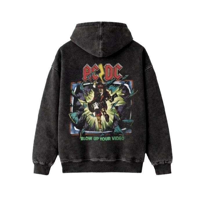 ACDC OVERSIZED T-SHIRT HOODIE JAKET HOODIE VINTAGE TEE ATASAN UNISEX