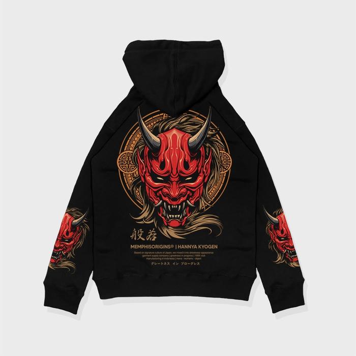 (PROMO) PULLOVER HOODIE HANNYA KYOGEN V2 COTTON FLEECE