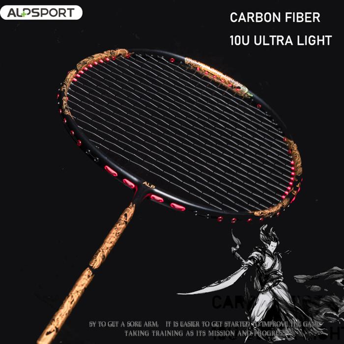 ALP Raket Badminton Serat Karbon, Raket Badminton Profesional, Serat