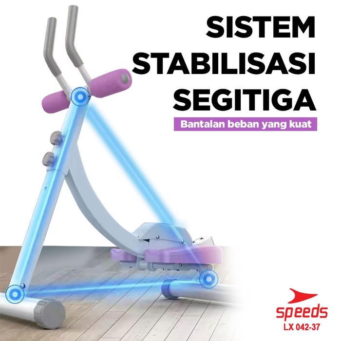 promo - speeds ab coaster alat olahraga fitness rumah ab roller abdominal 042-37