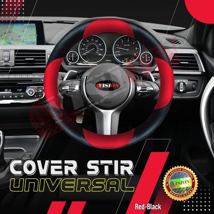 Cover Stir Mobil Sarung Stir Toyota Rush Avanza Innova Fortuner Agya Venturer Kijang Yaris Veloz red