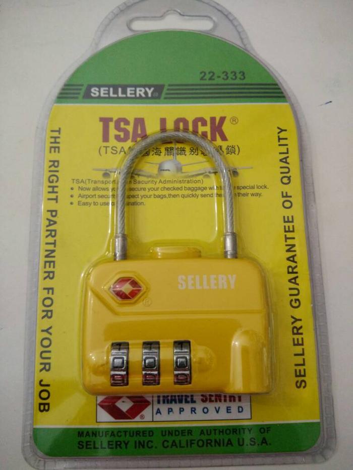 Gembok Koper Nomor Sellery Tsa (22-333)